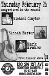 2015-02-26-looseys-feb-26-looseys-songwriters-in-the-rounds-michael-claytor-hannah-harber-mark-archer